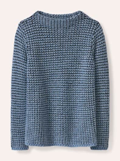 Pullover in Grobstrickoptik Smokey Blue