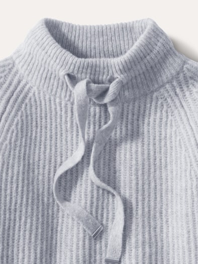 Kuschelgarn-Pullover Silbergrau