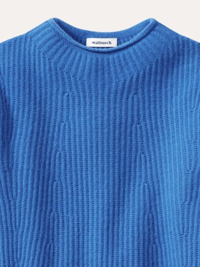 Cashmere Pullover 100 Prozent Azurblau