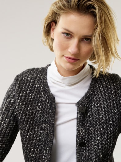 Cosy Strickjacke Bellino Schwarz