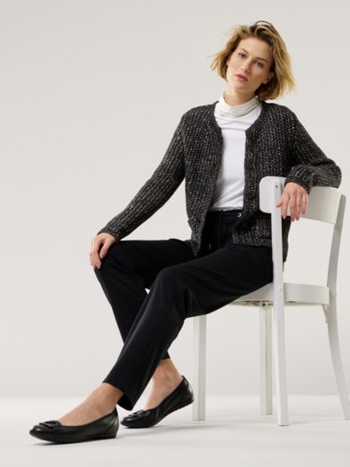 Cosy Strickjacke Bellino Schwarz