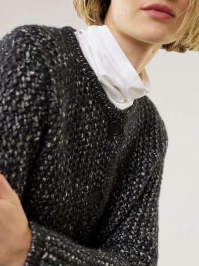 Cosy Strickjacke Bellino Schwarz