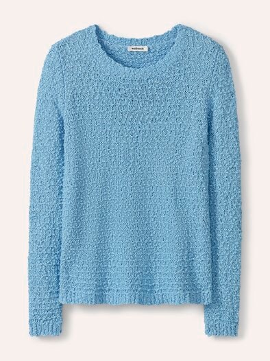 Strukturpullover mit Noppen-Effekt Skyblue
