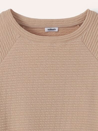 Sweatshirt mit Struktur Sand