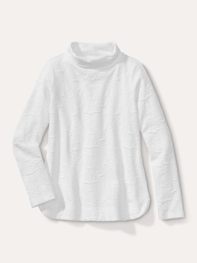 Reliefjacquard Sweatshirt Offwhite