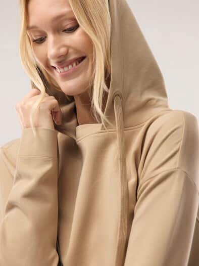 Sweatshirt mit Kapuze Sand