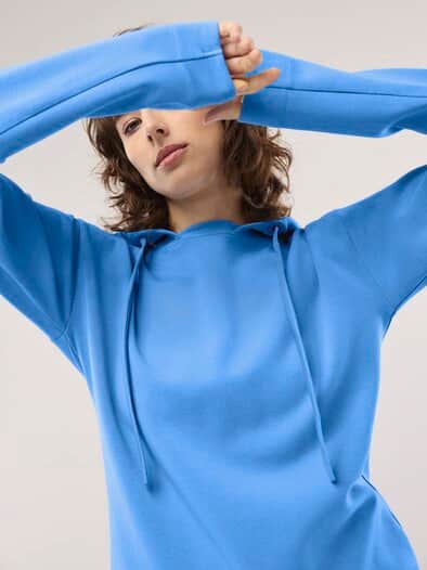 Sweatshirt mit Kapuze Meerblau