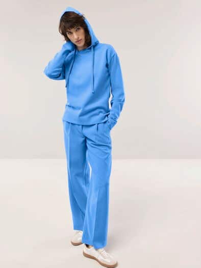 Sweatshirt mit Kapuze Meerblau