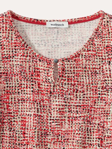 Viskoseshirt Bouclelook Multicolor