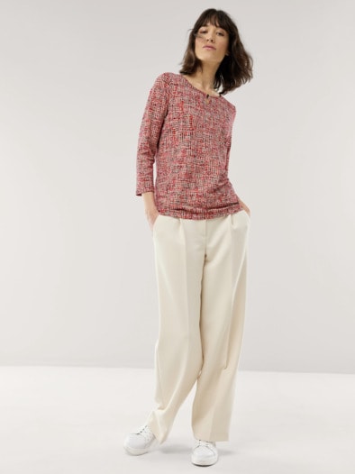 Viskoseshirt Bouclelook Multicolor