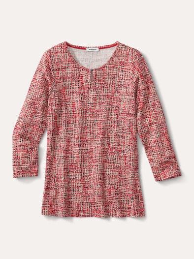 Viskoseshirt Bouclelook Multicolor