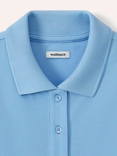 Pimacotton Basic Polo  Halbarm Skyblue