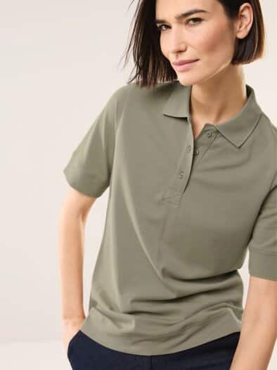 Pimacotton Basic Polo  Halbarm Khaki