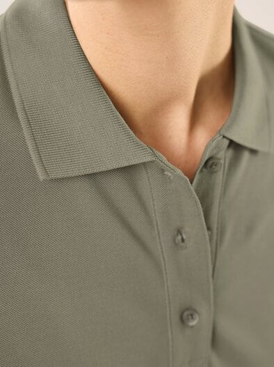 Pimacotton Basic Polo  Halbarm Khaki