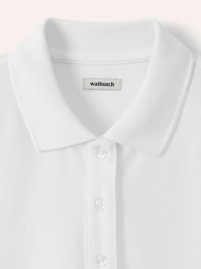 Pimacotton Basic Polo  Halbarm Offwhite