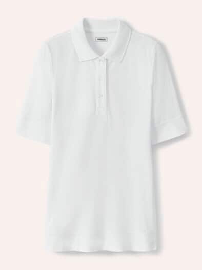 Pimacotton Basic Polo  Halbarm Offwhite