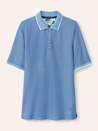 Extraglatt Polo Meerblau