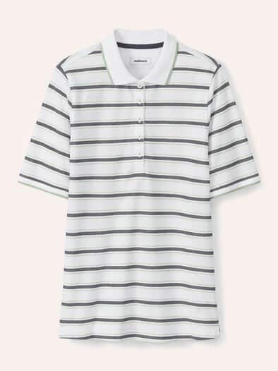 Extraglatt Polo Streifen Salbei