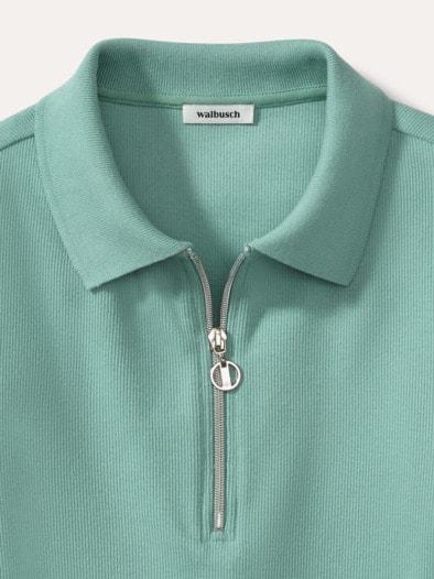 Rippenpolo Zip&Go Gletschergrün