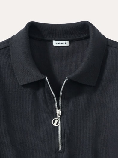 Rippenpolo Zip&Go Schwarz