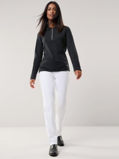 Rippenpolo Zip&Go Schwarz