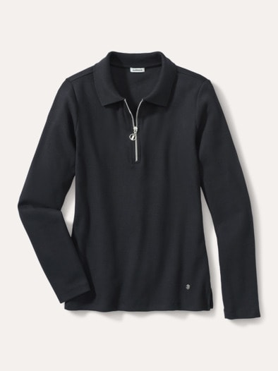Rippenpolo Zip&Go Schwarz