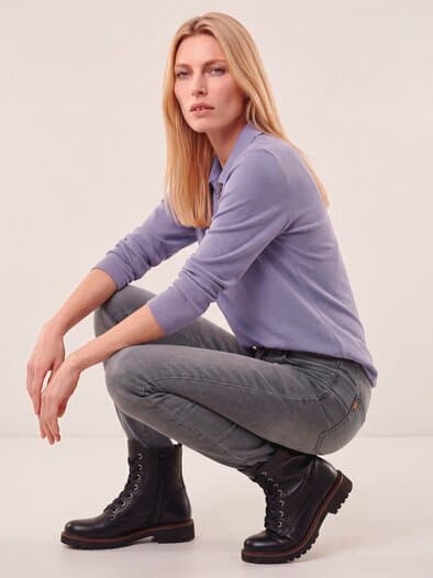 Rippenpolo Zip&Go Soft Mauve