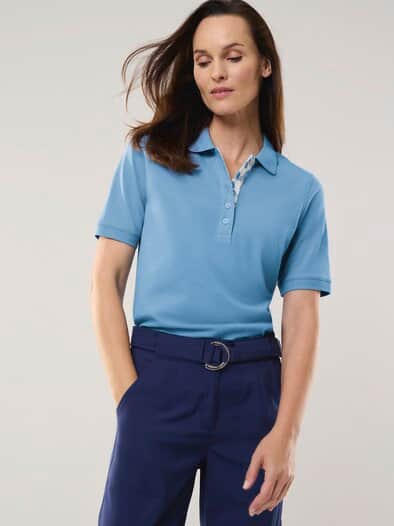 Poloshirt Frischekick Jeansblau