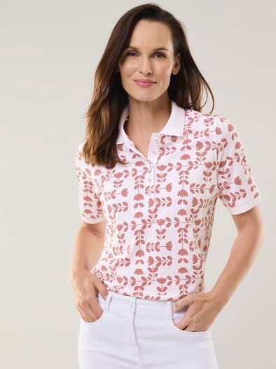 Poloshirt Frischekick Tulpenspiel Rosenholz
