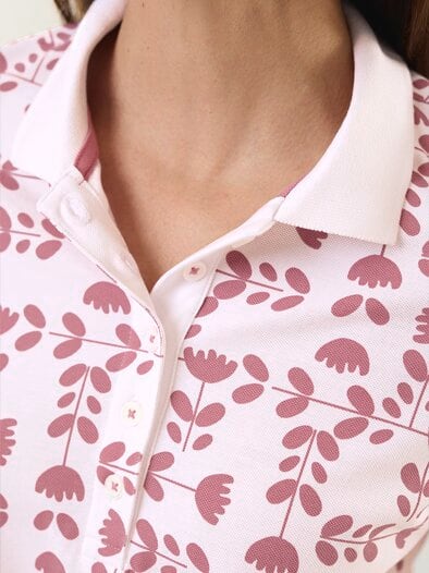 Poloshirt Frischekick Tulpenspiel Rosenholz