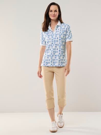 Poloshirt Frischekick Tulpenspiel Jeansblau
