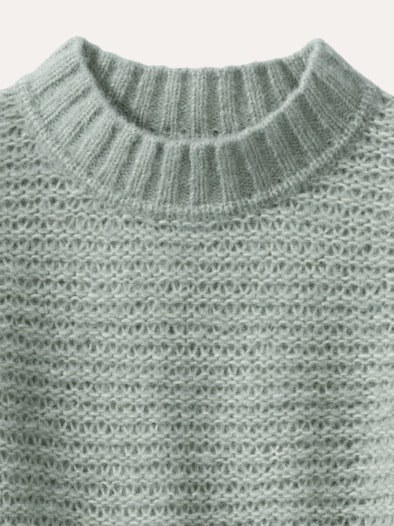 KERO Alpaka-Pullover Frostgrün