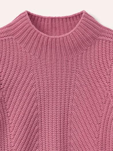 Cashmino Pullover Nahtlos Rosenholz