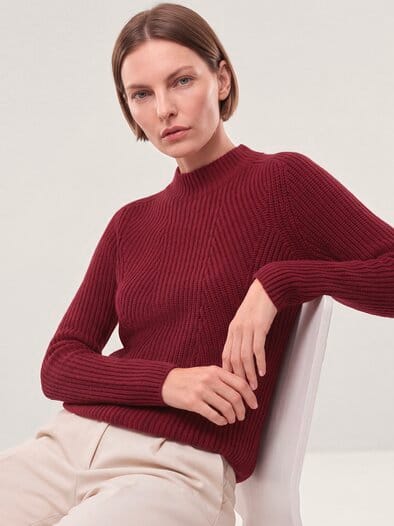 Cashmino Pullover Nahtlos Chianti