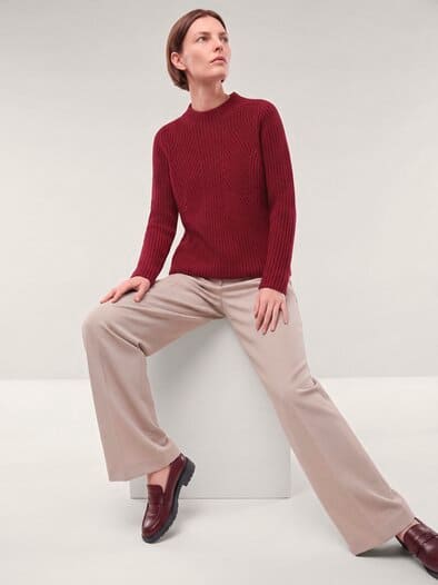 Cashmino Pullover Nahtlos Chianti