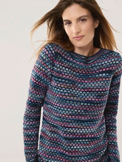 KERO-Pullover Farbenspiel Nachtblau