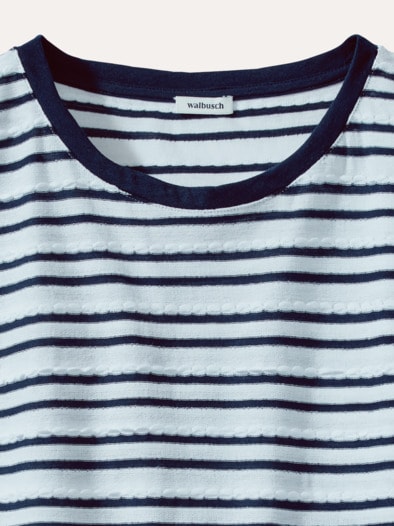 Blousonshirt Wellenreiter weiß/marine