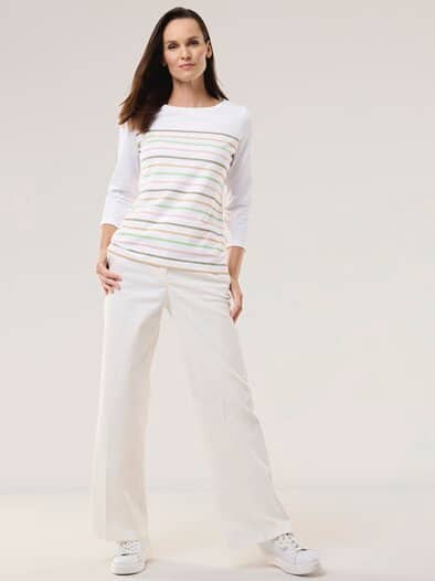 Ringelshirt-Softcotton Grün