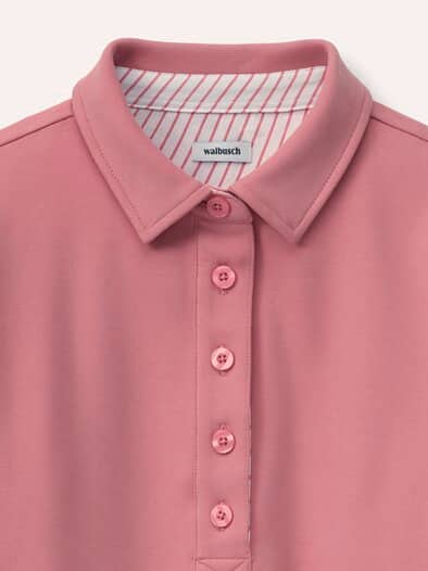 Poloshirt aus Baumwolle Rosenholz