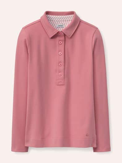 Poloshirt aus Baumwolle Rosenholz