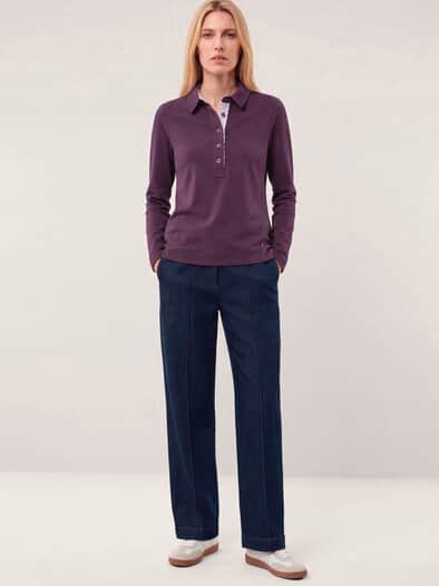 Poloshirt aus Baumwolle Cassis