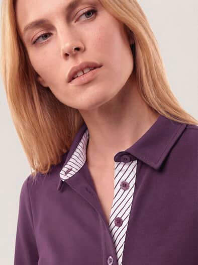 Poloshirt aus Baumwolle Cassis