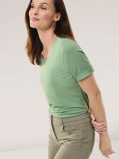 Viskose-Shirt Salbei