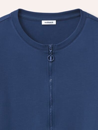 Shirt mit Reißverschluss Marine