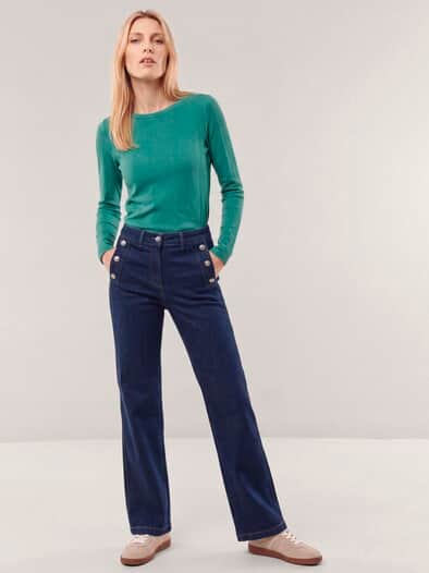 Shirt in Feinstrickoptik Emerald