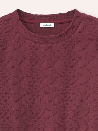 Shirt mit Struktur Merlot