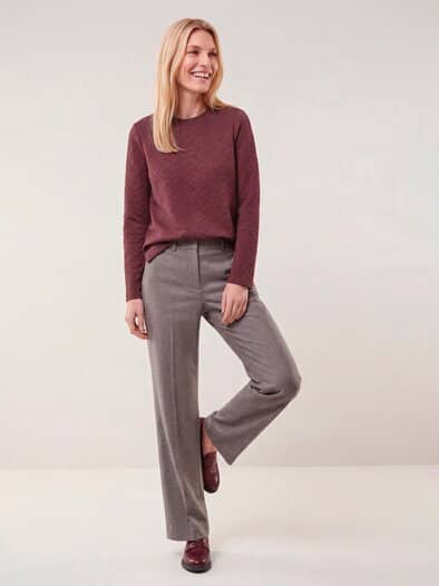 Shirt mit Struktur Merlot