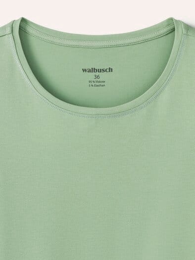 Viskose-Shirt Langarm Salbei