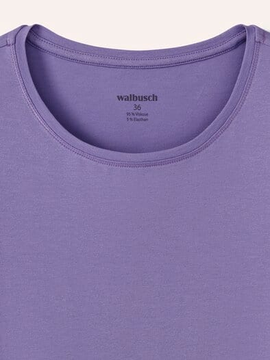 Viskose-Shirt Langarm Flieder