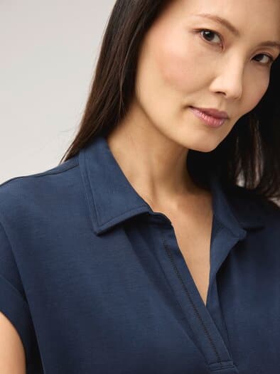 Poloshirt Edelmodal Nachtblau